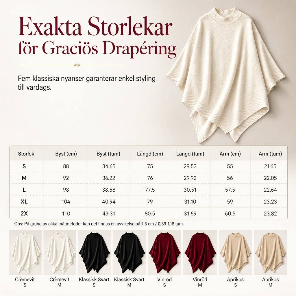 🍂Elegant Stickad Poncho för Dam – Mjuk Komfort & Tidlös Stil för Hösten