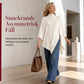 🍂Elegant Stickad Poncho för Dam – Mjuk Komfort & Tidlös Stil för Hösten