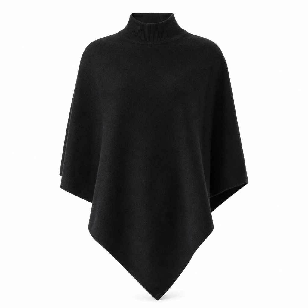 🍂Elegant Stickad Poncho för Dam – Mjuk Komfort & Tidlös Stil för Hösten