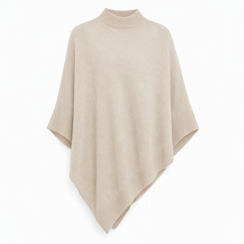 🍂Elegant Stickad Poncho för Dam – Mjuk Komfort & Tidlös Stil för Hösten