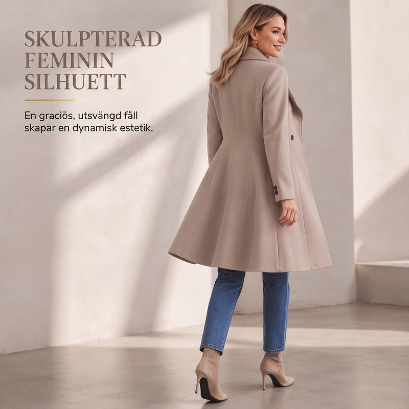 Damens eleganta kavaj i slimfit med krage