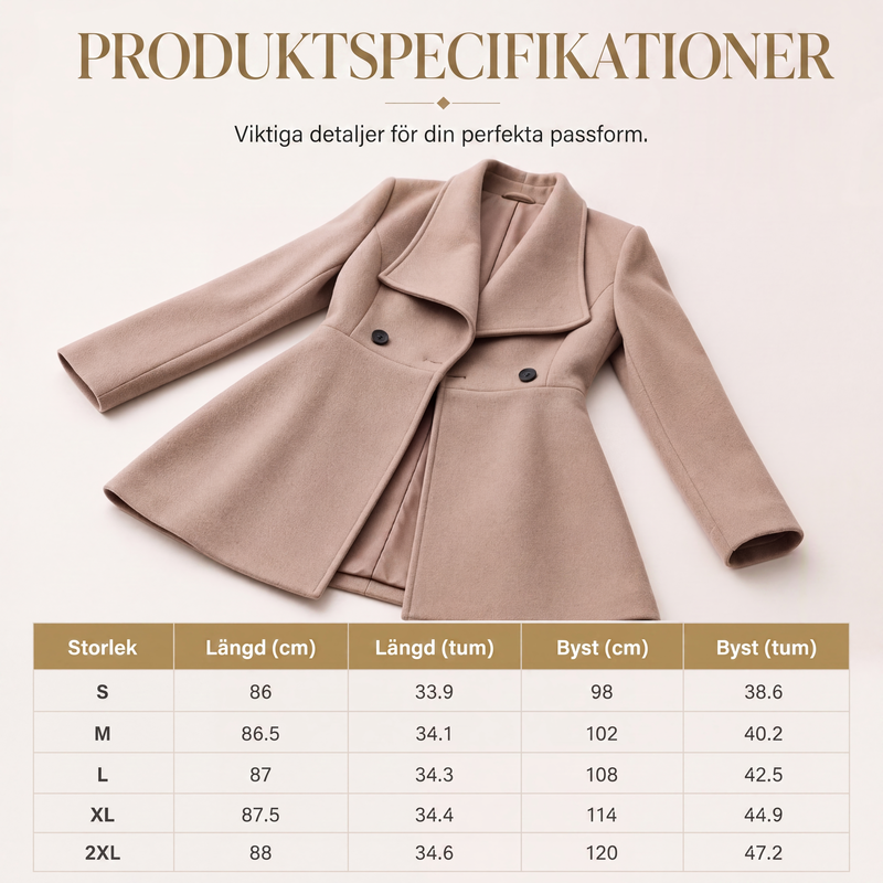 Damens eleganta kavaj i slimfit med krage