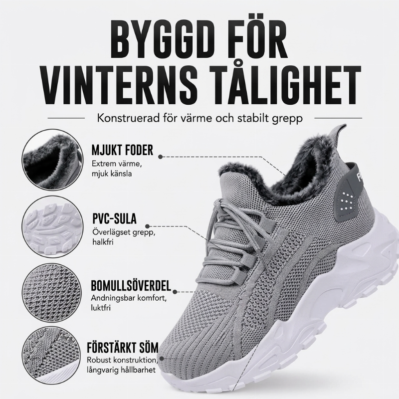 Bästsäljare🔥|Bekväma Vinter Sneakers Dam – Lätta, Varma och Perfekta för Vardagen