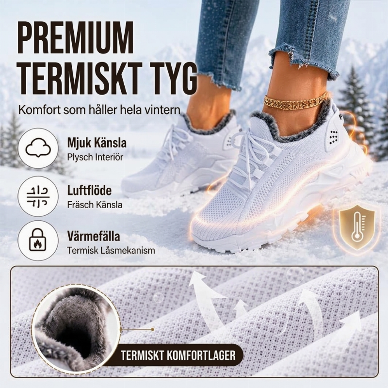 Bästsäljare🔥|Bekväma Vinter Sneakers Dam – Lätta, Varma och Perfekta för Vardagen
