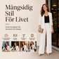 Elegant Kostymset för Dam – Stilren Kavaj & Vida Byxor med Bekväm Passform