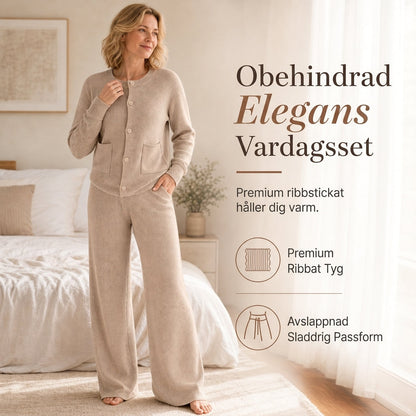 🍂Nya höstnyheter|Tidlöst Stickat Set för Kvinnor – Elegant Vardagstil med Bekväm Passform
