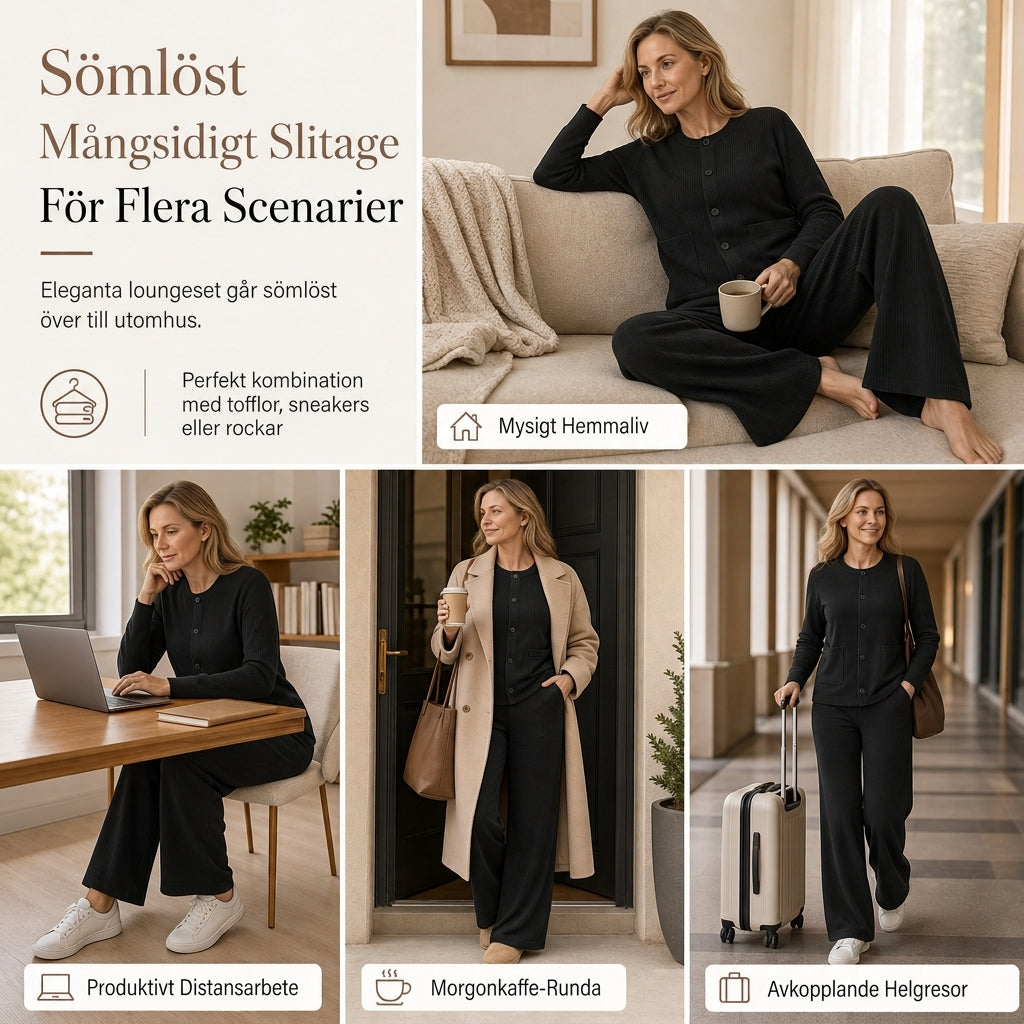 🍂Nya höstnyheter|Tidlöst Stickat Set för Kvinnor – Elegant Vardagstil med Bekväm Passform