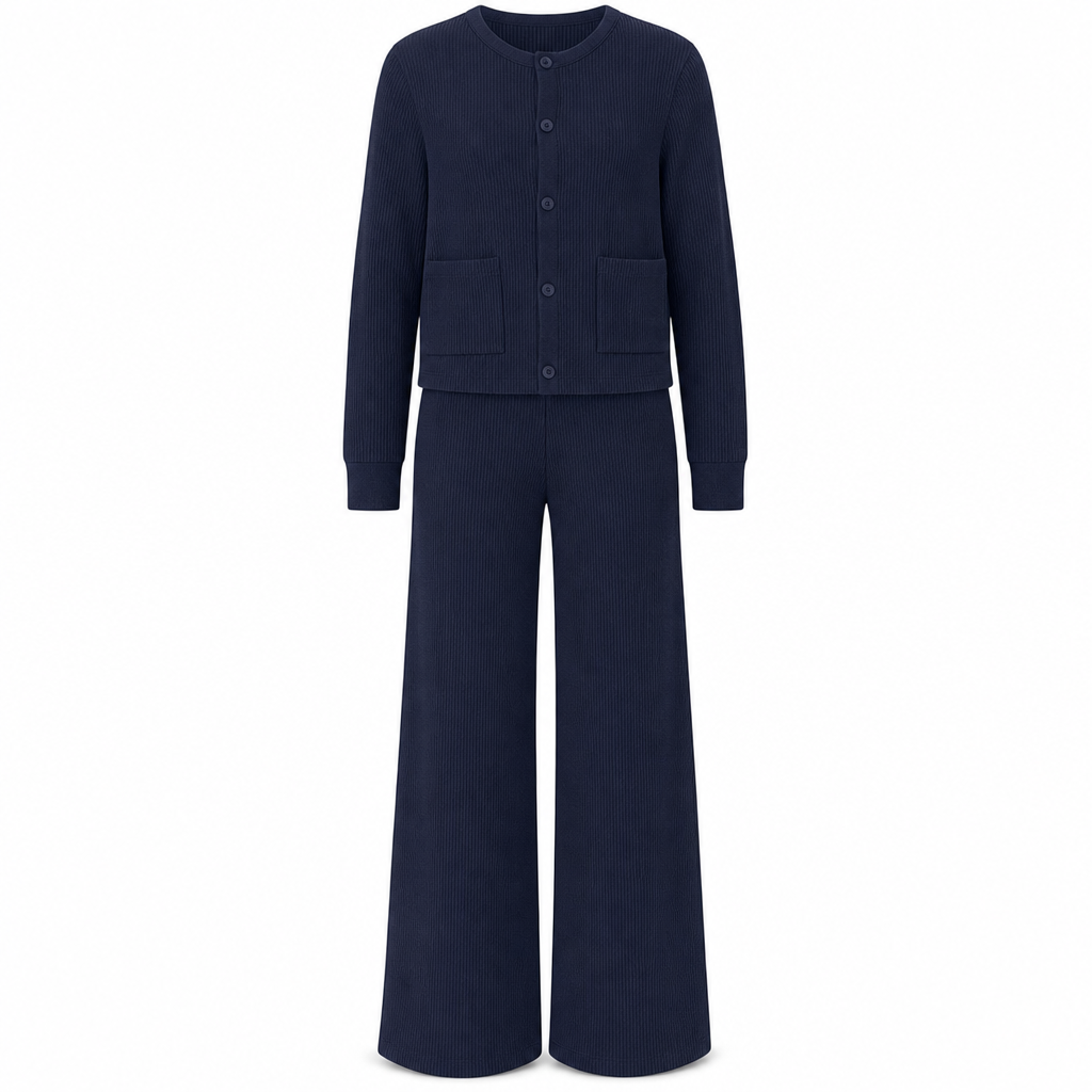 🍂Nya höstnyheter|Tidlöst Stickat Set för Kvinnor – Elegant Vardagstil med Bekväm Passform