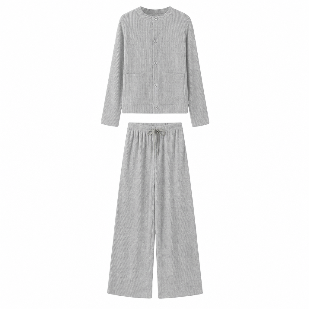 🍂Nya höstnyheter|Tidlöst Stickat Set för Kvinnor – Elegant Vardagstil med Bekväm Passform