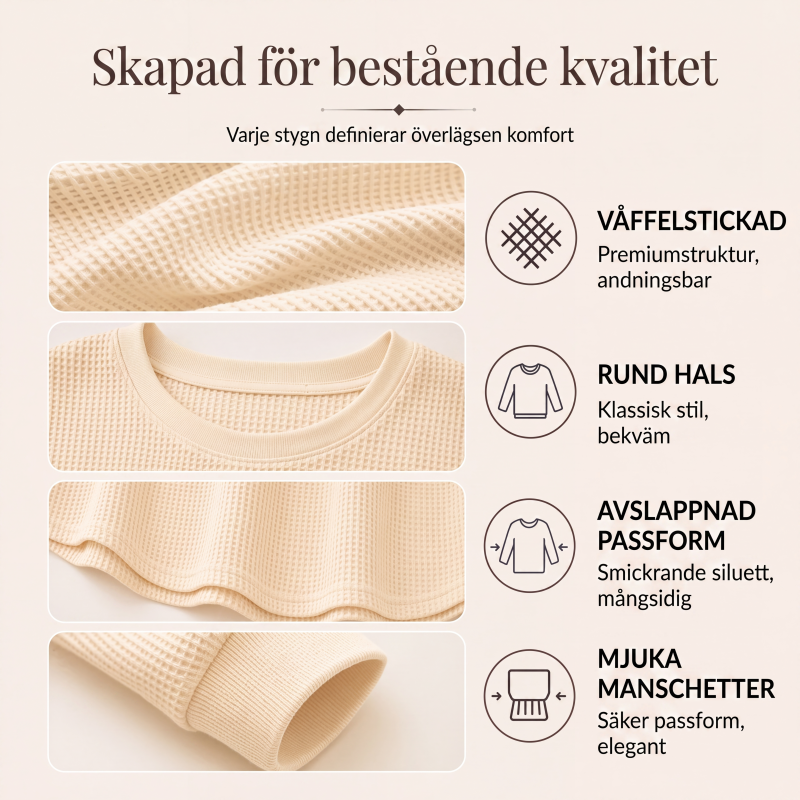 Nyhetserbjudande✨Mjuk Stickad Tröja för Dam – Bekväm Oversize Passform & Tidlös Vardagsstil