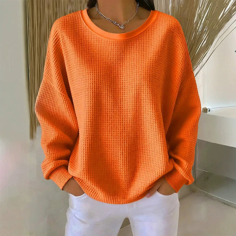 Nyhetserbjudande✨Mjuk Stickad Tröja för Dam – Bekväm Oversize Passform & Tidlös Vardagsstil