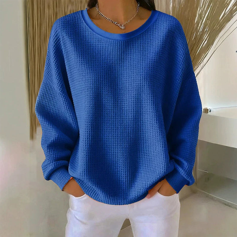 Nyhetserbjudande✨Mjuk Stickad Tröja för Dam – Bekväm Oversize Passform & Tidlös Vardagsstil