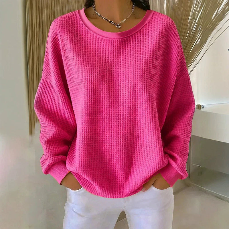 Nyhetserbjudande✨Mjuk Stickad Tröja för Dam – Bekväm Oversize Passform & Tidlös Vardagsstil