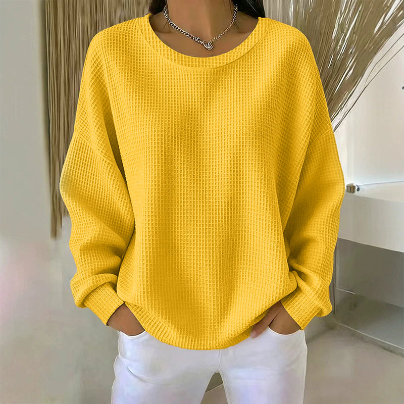 Nyhetserbjudande✨Mjuk Stickad Tröja för Dam – Bekväm Oversize Passform & Tidlös Vardagsstil