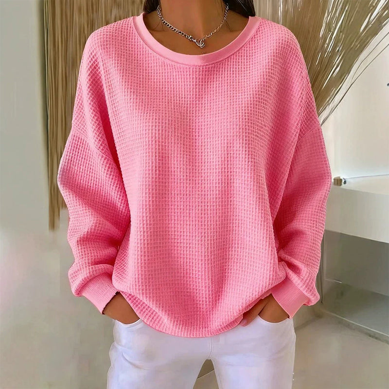 Nyhetserbjudande✨Mjuk Stickad Tröja för Dam – Bekväm Oversize Passform & Tidlös Vardagsstil