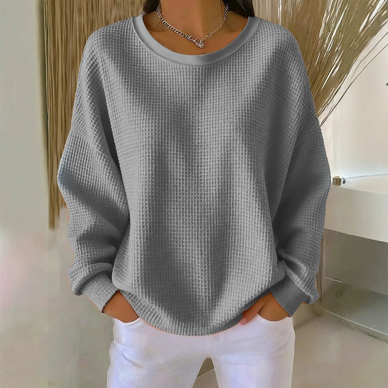 Nyhetserbjudande✨Mjuk Stickad Tröja för Dam – Bekväm Oversize Passform & Tidlös Vardagsstil