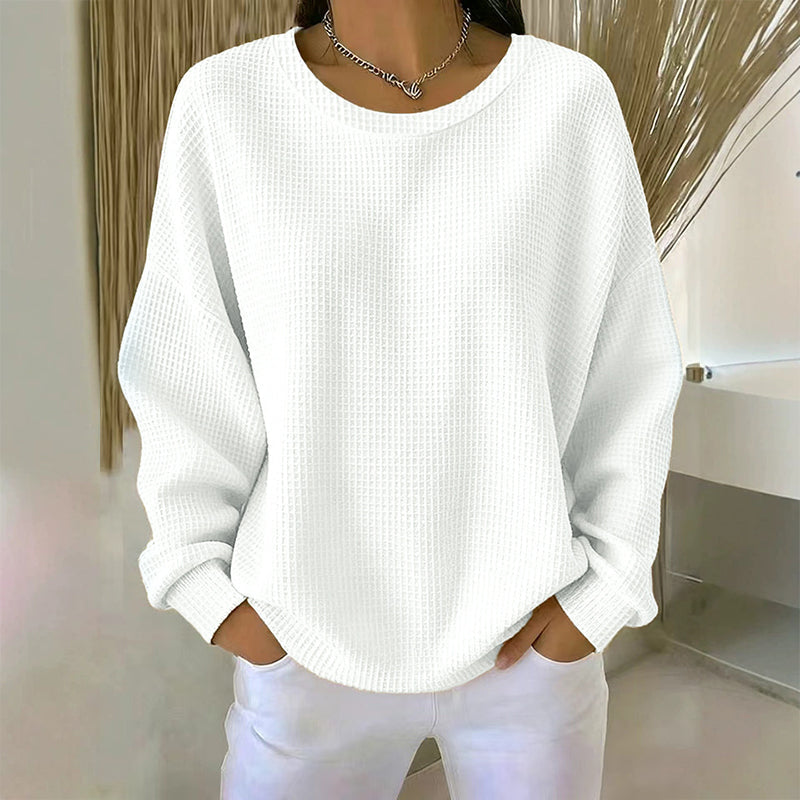 Nyhetserbjudande✨Mjuk Stickad Tröja för Dam – Bekväm Oversize Passform & Tidlös Vardagsstil