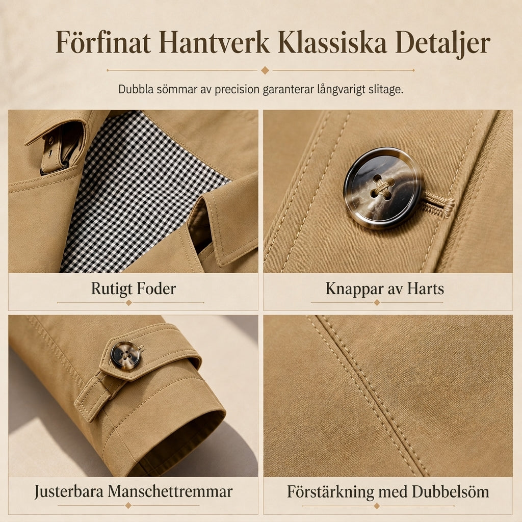 Tidlös Jacka Herr i Ren Bomull – Stilren Design för Arbete och Fritid