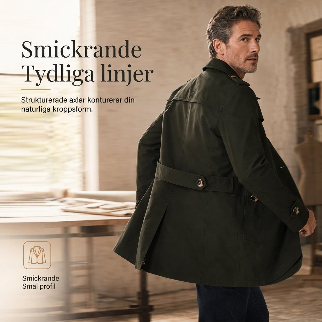Tidlös Jacka Herr i Ren Bomull – Stilren Design för Arbete och Fritid