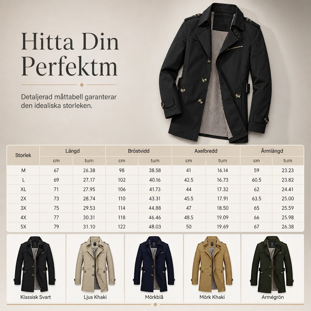 Tidlös Jacka Herr i Ren Bomull – Stilren Design för Arbete och Fritid