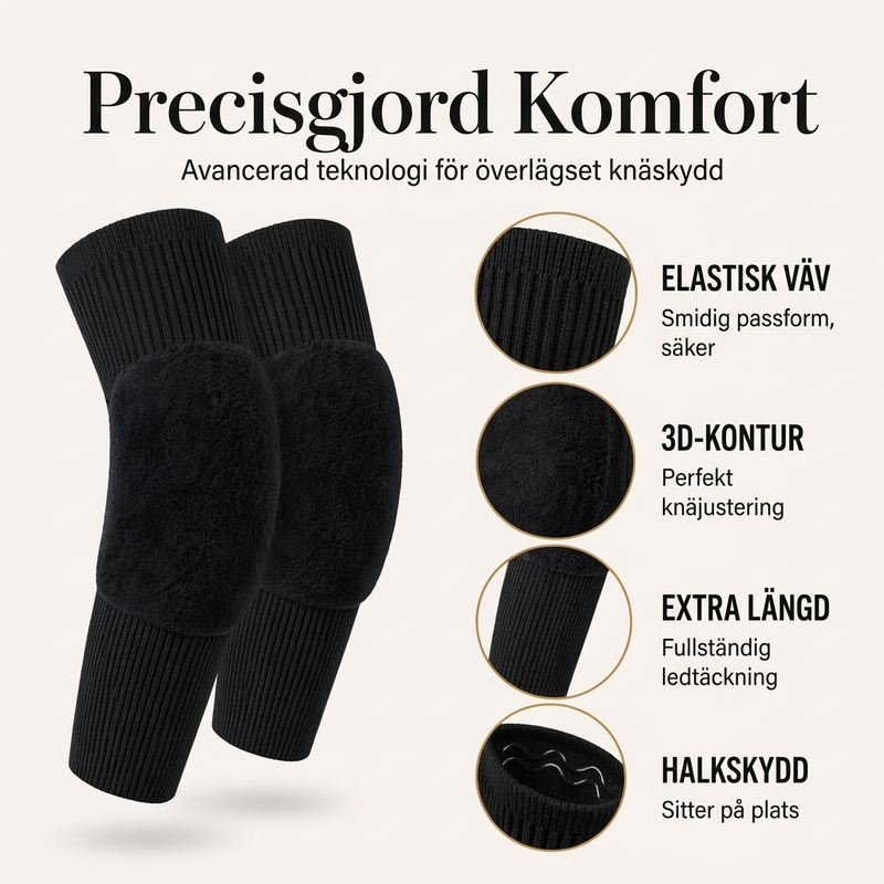 Värmande Knävärmare Unisex – Mjuk Komfort och Extra Skydd för Kalla Dagar