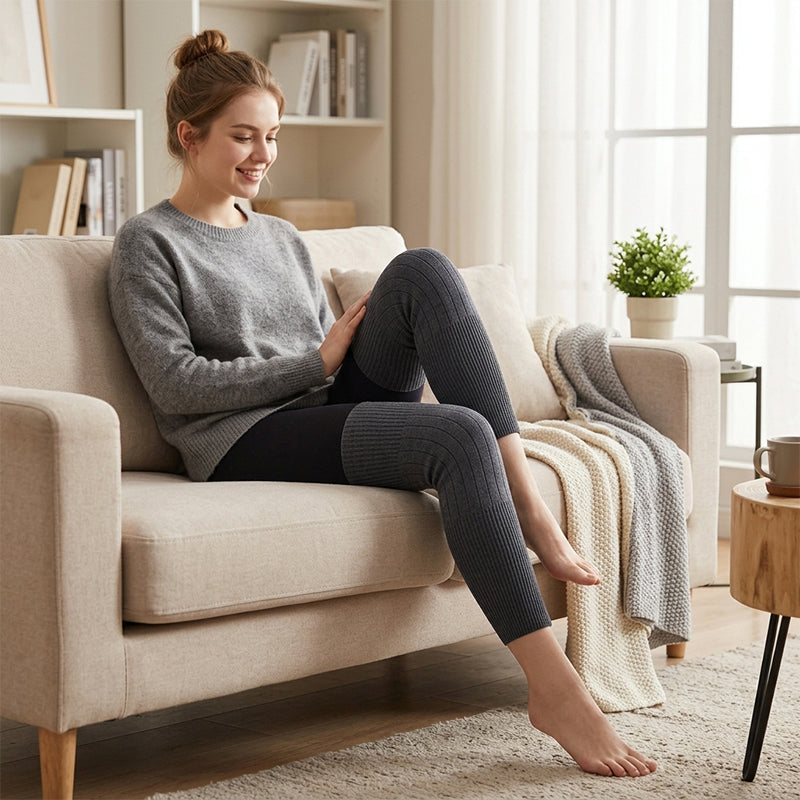 Värmande Knävärmare Unisex – Mjuk Komfort och Extra Skydd för Kalla Dagar