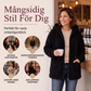 Mysig Fleecejacka Dam med Huva – Varm, Mjuk och Avslappnad Passform