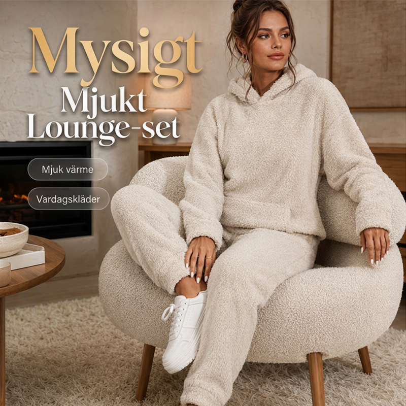 Mysigt Lounge Set Dam – Mjuk Komfort och Elegant Vardagsstil för Hemma & Fritid