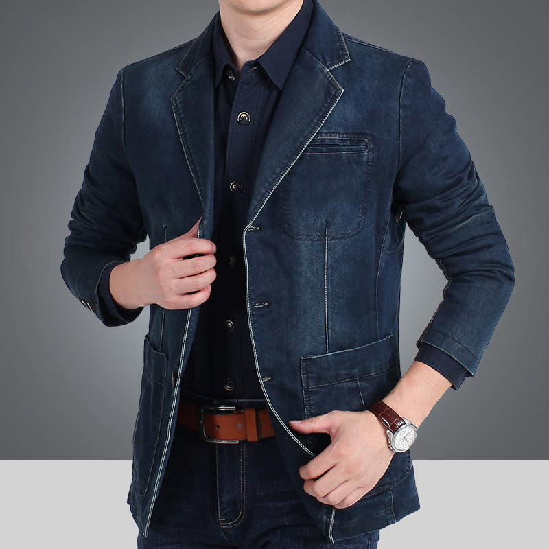 🍂Höstens bästsäljare|Den Perfekta Balansen Mellan Stil & Komfort – Denim Blazer för Män