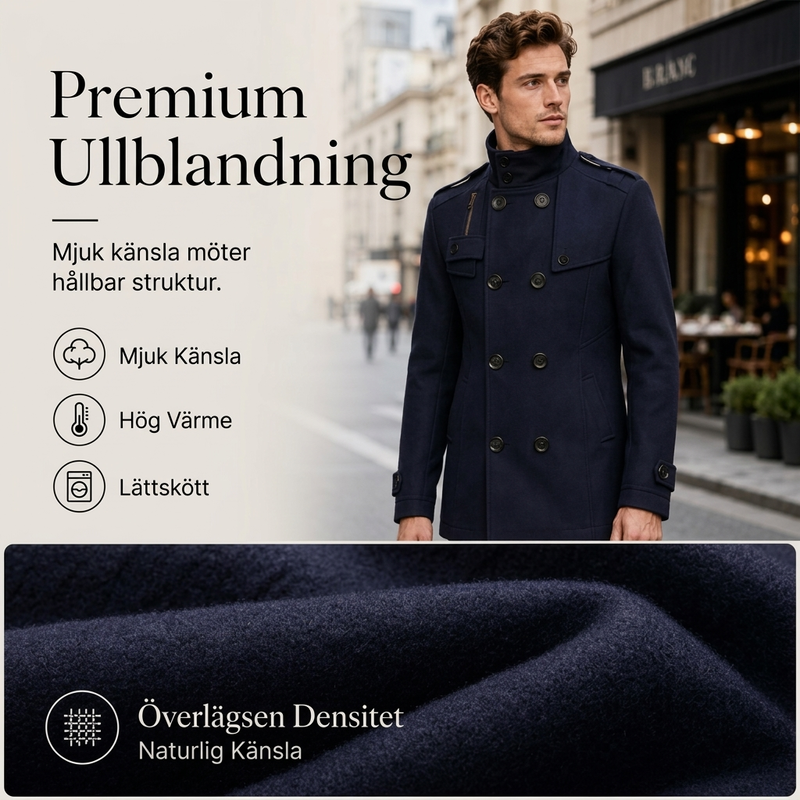 🧥Tidlös Herrkappa – Elegant Dubbelknäppt Trenchcoat för Höst & Vinter✈️Fri frakt