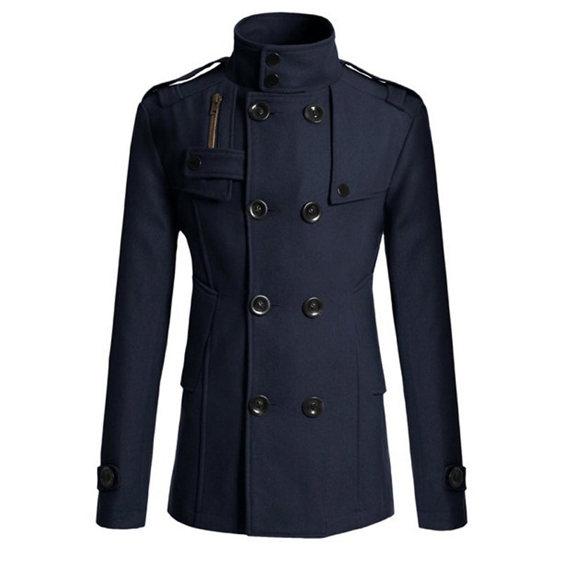 🧥Tidlös Herrkappa – Elegant Dubbelknäppt Trenchcoat för Höst & Vinter✈️Fri frakt