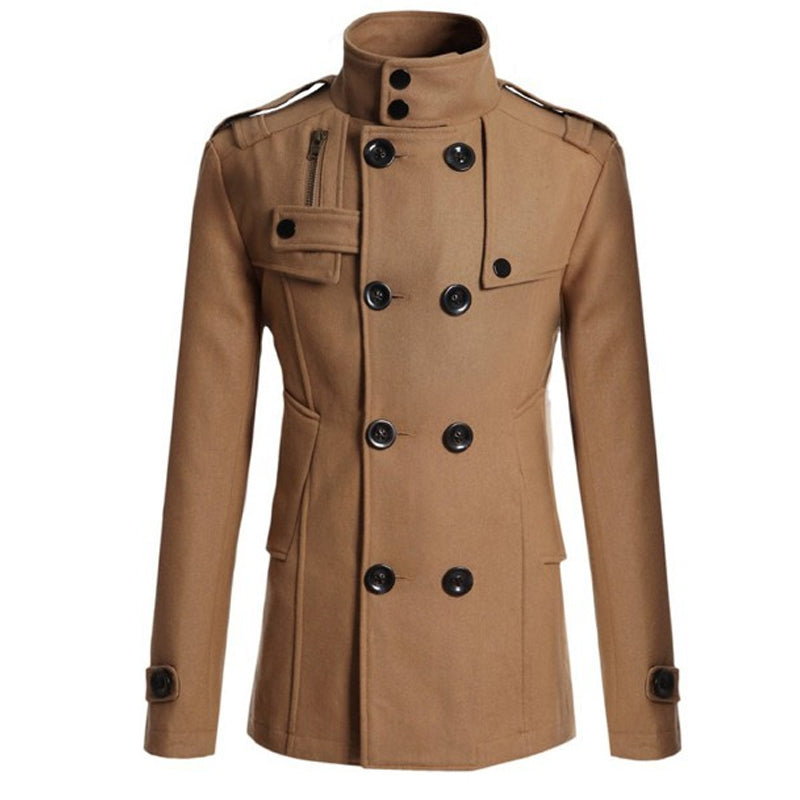 🧥Tidlös Herrkappa – Elegant Dubbelknäppt Trenchcoat för Höst & Vinter✈️Fri frakt