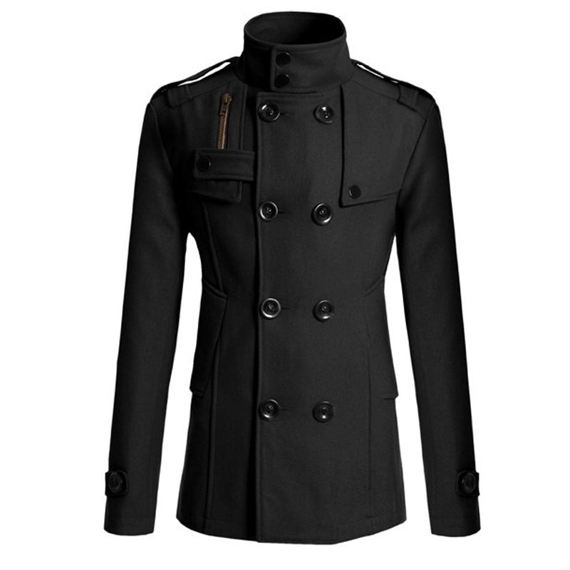 🧥Tidlös Herrkappa – Elegant Dubbelknäppt Trenchcoat för Höst & Vinter✈️Fri frakt