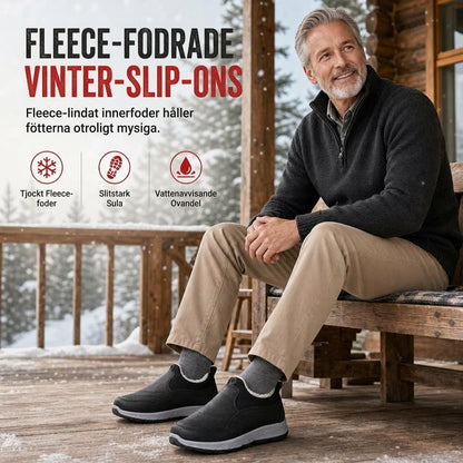 Bekväma Vinterskor för Herr – Varma Slip-On Skor med Mjuk Sula