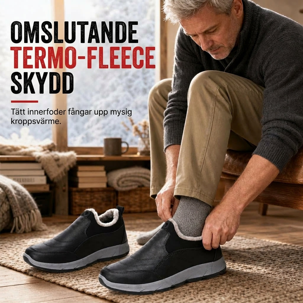 Bekväma Vinterskor för Herr – Varma Slip-On Skor med Mjuk Sula