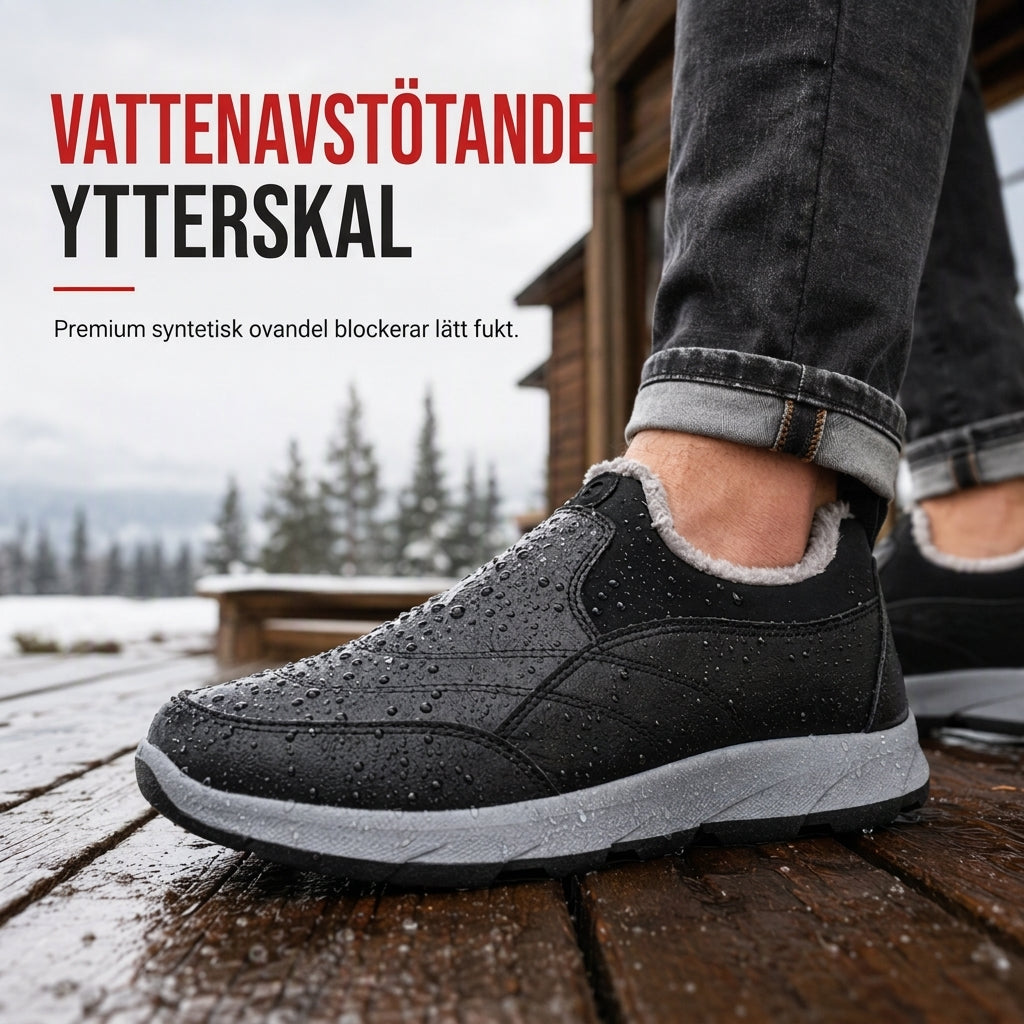 Bekväma Vinterskor för Herr – Varma Slip-On Skor med Mjuk Sula