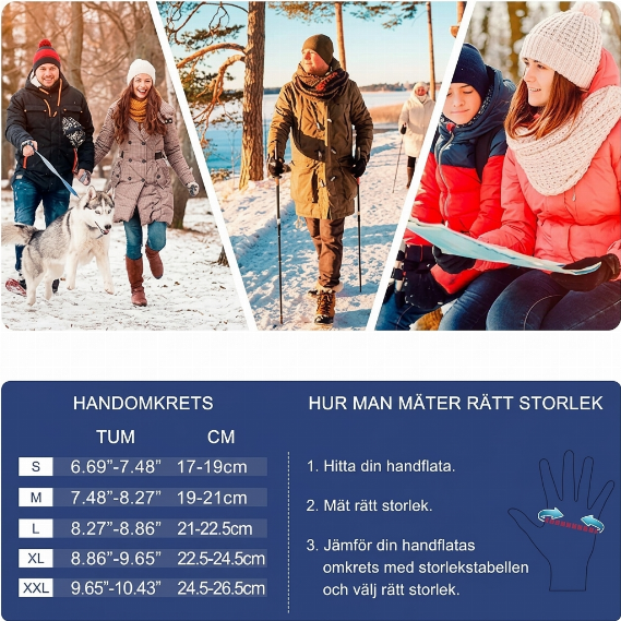 ❄️🧤Varma Touchscreen-handskar för vintern – Använd mobilen utan att frysa om händerna