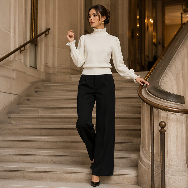 🍂Nya höstnyheter|Elegant stickad topp för kvinnor – mjuk komfort med vackra detaljer