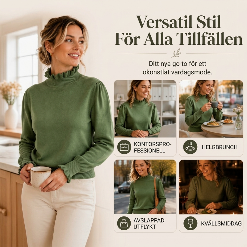 🍂Nya höstnyheter|Elegant stickad topp för kvinnor – mjuk komfort med vackra detaljer