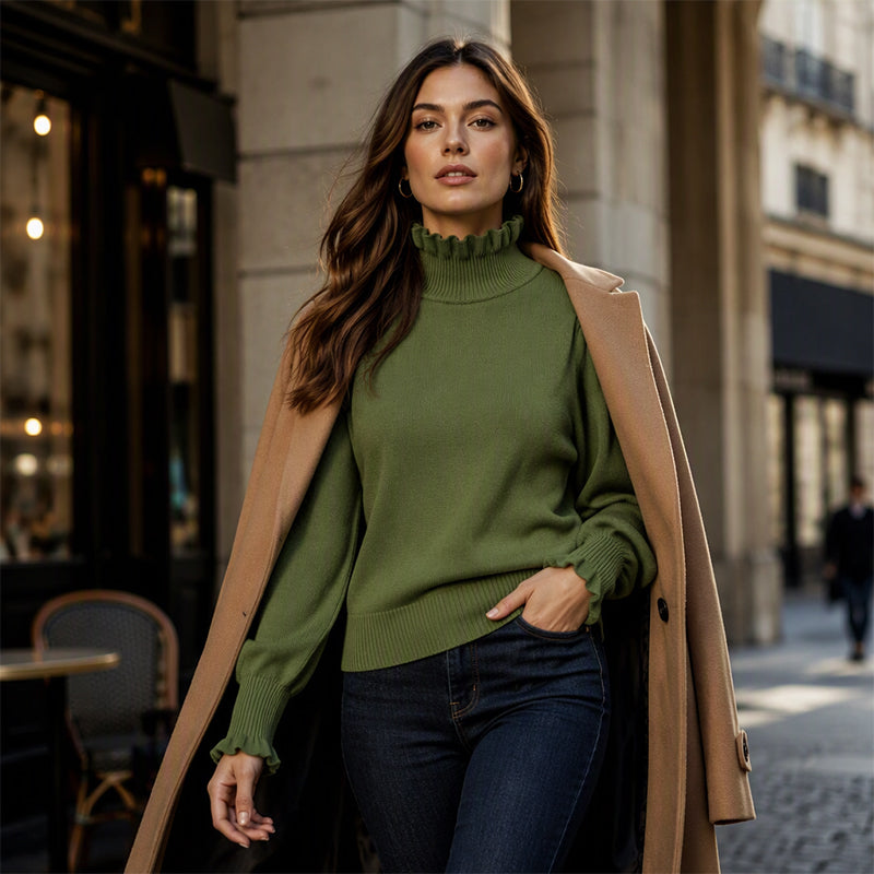 🍂Nya höstnyheter|Elegant stickad topp för kvinnor – mjuk komfort med vackra detaljer