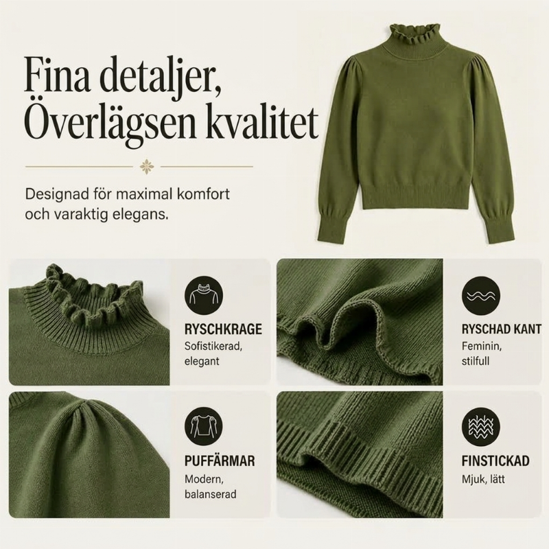 🍂Nya höstnyheter|Elegant stickad topp för kvinnor – mjuk komfort med vackra detaljer