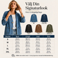 Elegant Denimkofta för Kvinnor – V-ringad Oversize Jacka med Mjuk Komfort & Tidlös Stil