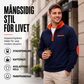 Quarter Zip Tröja Herr – Varm Sweatshirt med Hög Krage och Avslappnad Passform