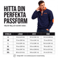 Quarter Zip Tröja Herr – Varm Sweatshirt med Hög Krage och Avslappnad Passform