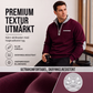 Quarter Zip Tröja Herr – Varm Sweatshirt med Hög Krage och Avslappnad Passform