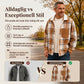 🍂Bästsäljande höstnyheter|Skjortjacka Herr – Rutig Overshirt med Bekväm Passform för Höst