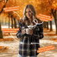 🍂Höstspecial – Endast denna vecka 50% Rabatt!🧥 Fleecefodrad Damjacka – Rutig Vinterjacka med Huva och Bekväm Passform