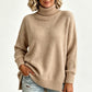 🍂Bästsäljande höstnyheter|Mjuk Stickad Tröja Dam – Elegant Oversized Polotröja med Hög Krage