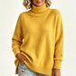 🍂Bästsäljande höstnyheter|Mjuk Stickad Tröja Dam – Elegant Oversized Polotröja med Hög Krage