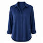 Kvinnor Elegant Casual Långärmad Button Up Blus